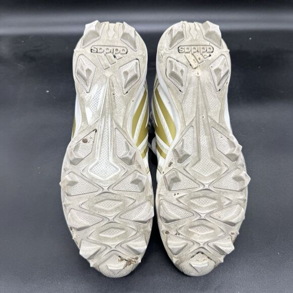 adidas White and Gold Athletic Shoes - Picture 6 of 7